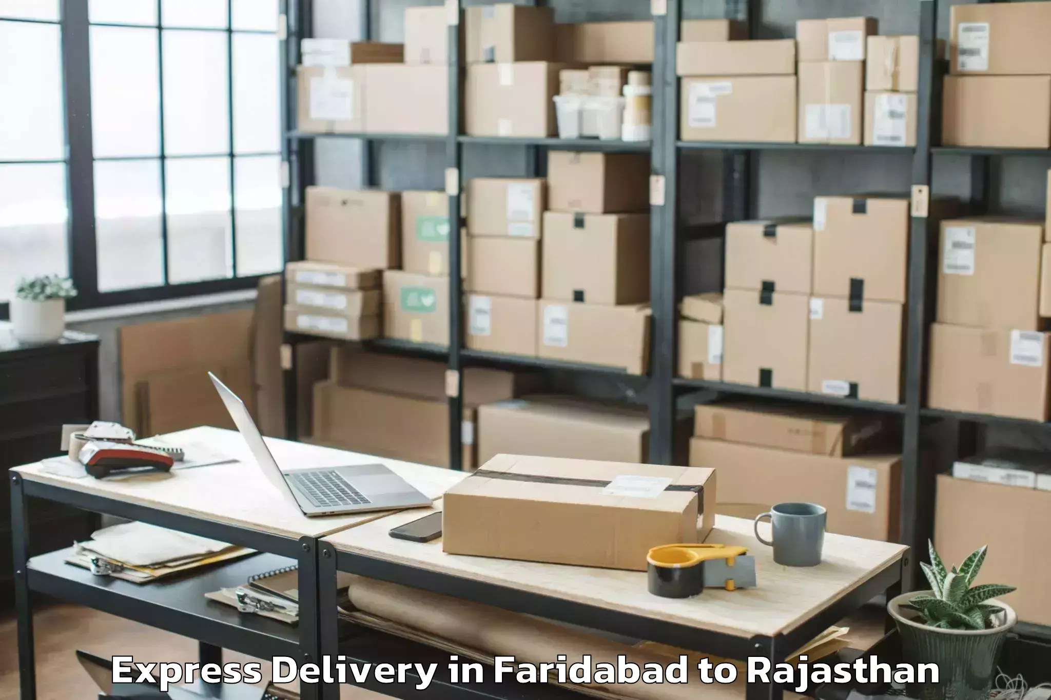 Leading Faridabad to Siwana Express Delivery Provider